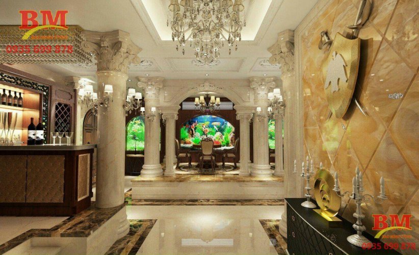 biệt thự ốp đá hoa cương đẹp nhất