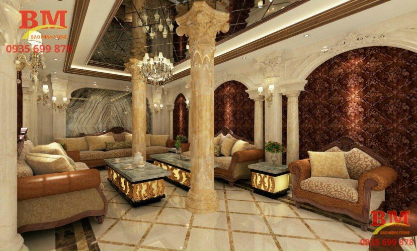 biệt thự ốp đá hoa cương đẹp nhất
