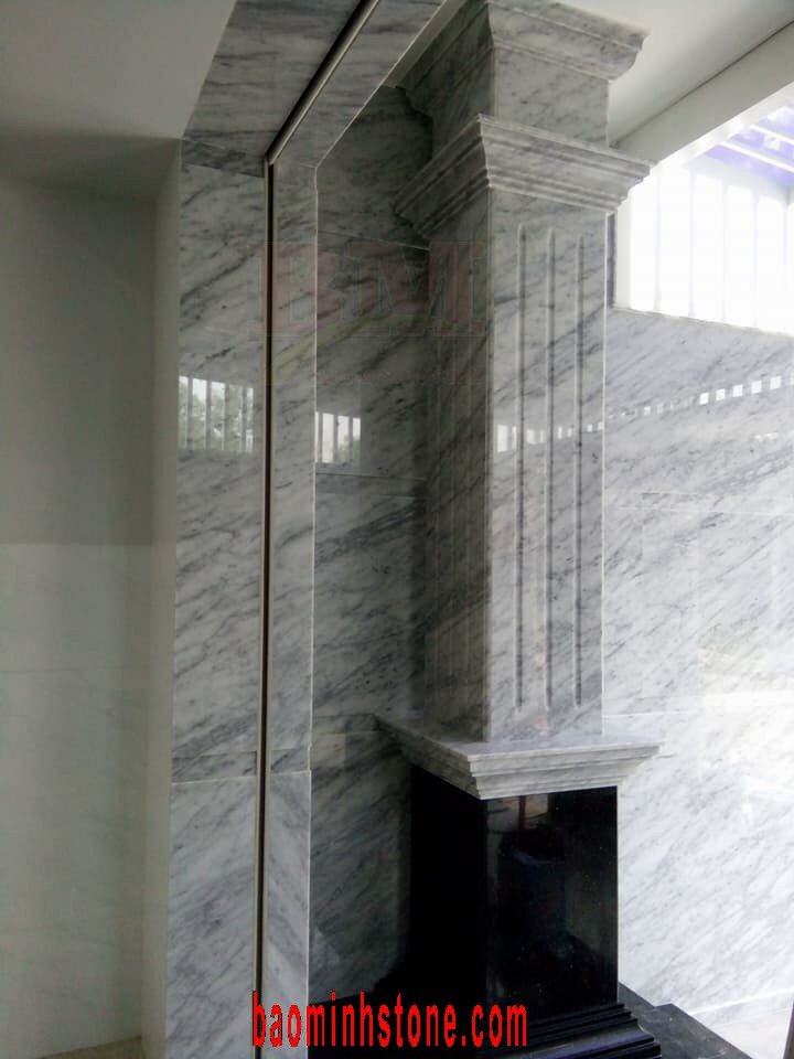 mẫu cột vuông đá marble đẹp